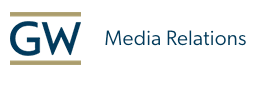 George Washington University Media Relations logo - Link to feature video
